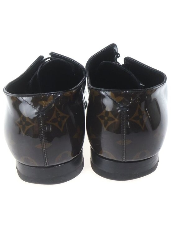 Louis Vuitton Vendome Line Derby Monogram Dress Shoes Business Enamel Black main image 5